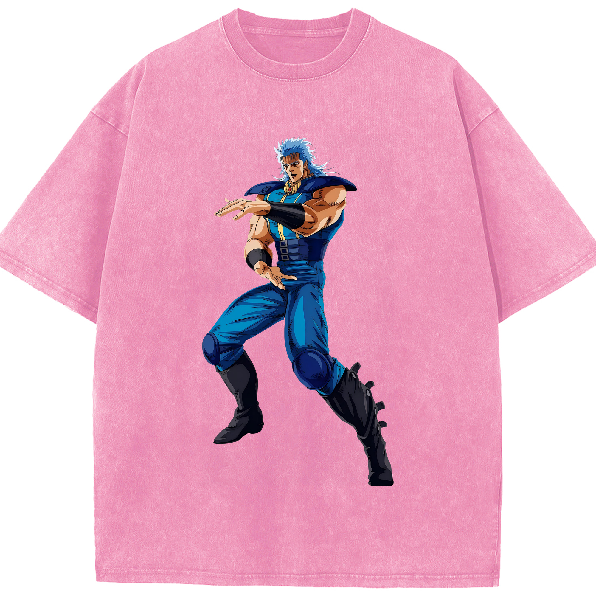 （画像用） 北斗の拳 Fist of the North Star 綿100% ヴィンテージ風 半袖Tシャツ（フロントプリント）